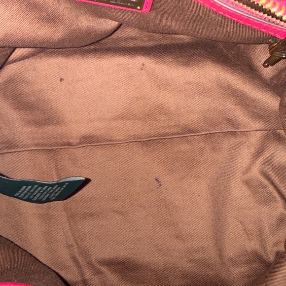 Lauren by Ralph Lauren Fuschia Pink Leather Satchel RARE HTF - Picture 12 of 16